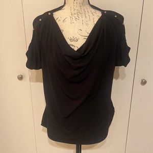Anne Klein black blouse
